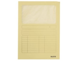 Bolsa Protocolo Leitz A4 c/ Janela Ref.3950 Amarelo