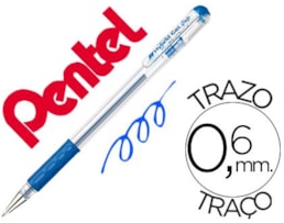 Esferografica Pentel Hybrid Gel Grip K116, Azul