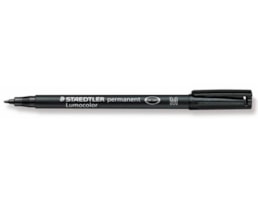 Marcador Staedtler Acetato Lumocolor 317-9, Médio Preto