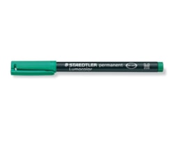 Marcador Staedtler Acetato Lumocolor 317 Médio Verde