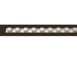 Lombada Plastica aneis 19mm Cx.100 Branco