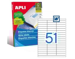 Etiquetas Apli,A4, 70x16.9 Cx.100 Fls Ref.1294