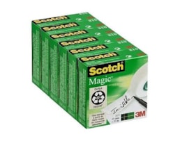 Fita Cola 3M Magic Ref.810 19x33mm, Pack c/ 5+1