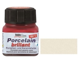 Tinta Hobby Line,Porcelana,metalizada,20ml,38-Branco Pérola