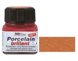 Tinta Hobby Line, Porcelana, metalizada, 20ml, 48-Cobre