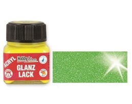 Tinta HOBBY LINE Porcelana+vidro,160°C,20ml,Glitter Vd Claro