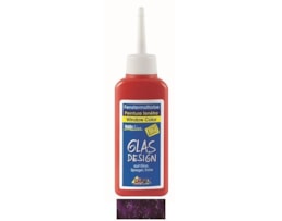 Tinta HOBBY LINE vidro 80 ml, Glitter, Violeta