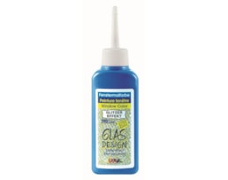 Tinta HOBBY LINE vidro 80 ml, Glitter, Azul Diamante
