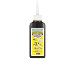 Tinta HOBBY LINE vidro 80 ml, Contorno, Preto Opaco