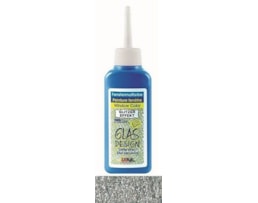 Tinta HOBBY LINE vidro 80 ml, Contorno, Glitter Prata
