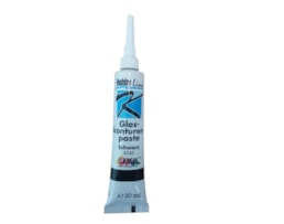 Contorno em pasta, HOBBY LINE, p/ vidro, Tubo c/20ml, Preto