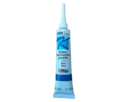 Contorno em pasta, HOBBY LINE, p/ vidro, Tubo c/20ml, Azul