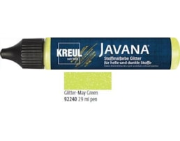 Tinta Javana textil,Glitter,Tubo 29ml c/aplicador,Verde Maio