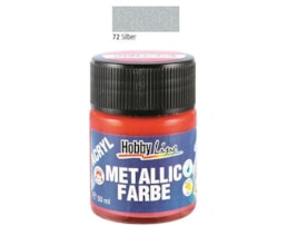 Acrílico Hobby Line Matálico, 50ml, 72- Prata