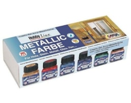 Acrílico Hobby Line Cores metálicas, Color Set c/ 6X20ml