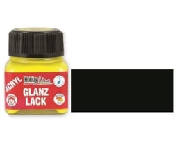 Acrílico Hobby Line , Esmalte, Brilho, 20ml, 12- Preto