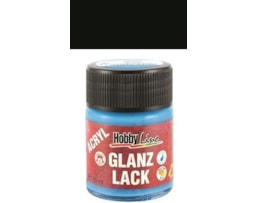 Acrílico Hobby Line , Esmalte, Brilho, 50ml, 12- Preto