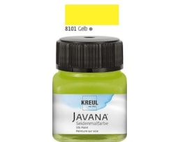 Tinta Javana p/seda, Frs. c/50 ml. Amarelo Primário