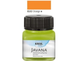 Tinta Javana p/seda, Frs. c/50 ml. Laranja