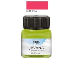 Tinta Javana p/seda, Frs. c/50 ml. Vermelho Primário