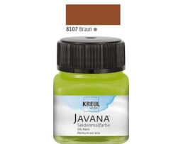 Tinta Javana p/seda, Frs. c/50 ml. Castanho