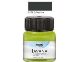 Tinta Javana p/seda, Frs. c/50 ml. Preto Primário