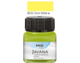 Tinta Javana p/seda, Frs. c/50 ml. Amarelo limão