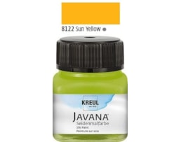Tinta Javana p/seda, Frs. c/50 ml. Amarelo Sol