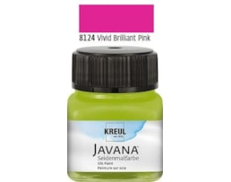 Tinta Javana p/seda, Frs. c/50 ml. Rosa Brilhante