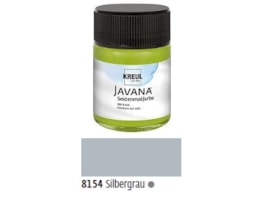 Tinta Javana p/seda, Frs. c/50 ml. Cinza Prateado