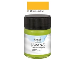 Tinta Javana p/seda, Frs. c/50 ml. Amarelo Milho