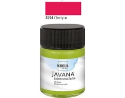 Tinta Javana p/seda, Frs. c/50 ml. Cereja