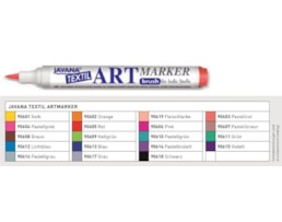 Marcador pincel Javana Textil artmarker, 02 Laranja