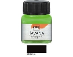 Tinta Javana tecidos claros, 20ml. 10-Preto