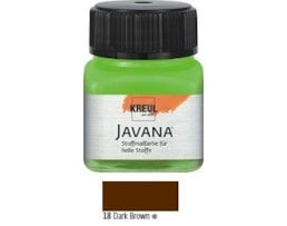 Tinta Javana tecidos claros, 20ml. 18-Castanho Escuro