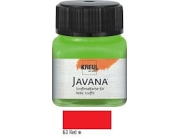 Tinta Javana tecidos claros, 20ml. 63-Encarnado