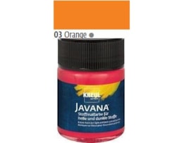 Tinta Javana tecidos claros, 50ml. 03-Laranja