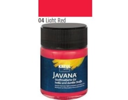 Tinta Javana tecidos claros, 50ml. 04-Vermelho Claro