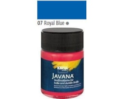 Tinta Javana tecidos claros, 50ml. 07-Azul Royal