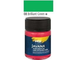 Tinta Javana tecidos claros, 50ml. 08-Verde Brilho