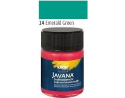 Tinta Javana tecidos claros, 50ml. 14-Esmeralda