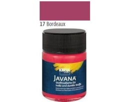 Tinta Javana tecidos claros, 50ml. 17-Bordeaux