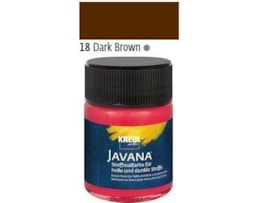 Tinta Javana tecidos claros, 50ml. 18-Castanho Escuro