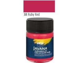Tinta Javana tecidos claros, 50ml. 38-Vermelho Rubi