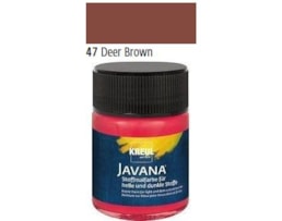 Tinta Javana tecidos claros, 50ml. 47-Castanho Claro