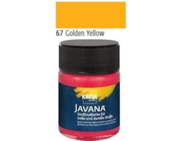Tinta Javana tecidos, 50ml. 67-Amarelo Ouro