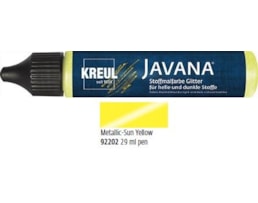 Tinta Javana textil,Metálico,Tubo29ml c/aplicador,Amare. Sol