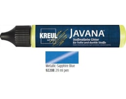 Tinta Javana textil,Metálico,Tubo29ml c/aplicador,Az. Safira