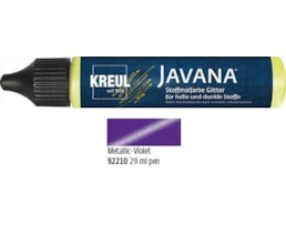 Tinta Javana textil, Metálico, Tubo 29ml c/aplicador,Violeta
