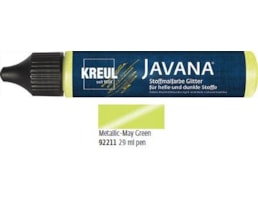 Tinta Javana textil,Metálico,Tubo29ml c/aplicador,Verde Maio